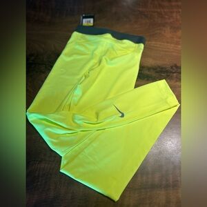 Nike Pro Dri Fit Women’s Neon Yellow Leggings